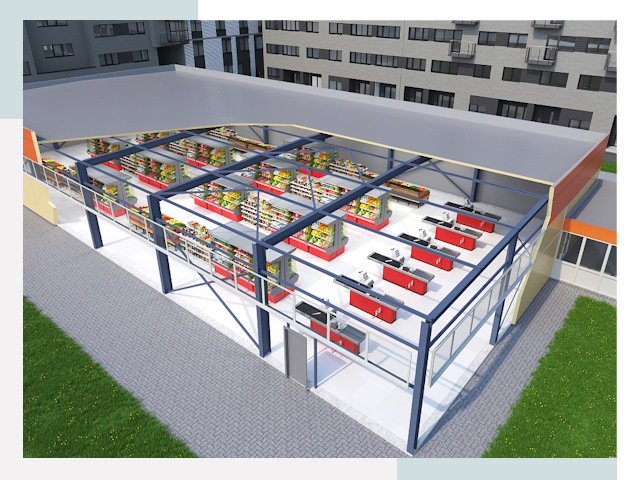 Строительство магазинов в Долгопрудный от 609 руб. за м²